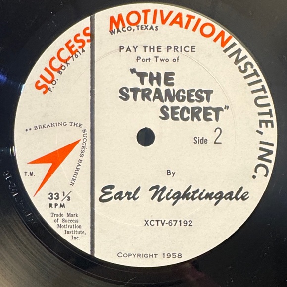 Earl Nightingale 'The Strangest Secret' Record - Picture 7 of 15
